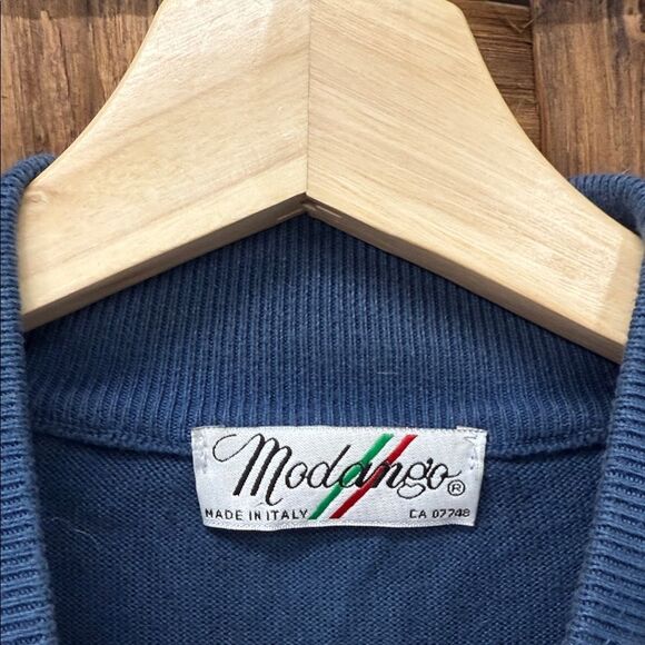 Vintage Modango Italy Men's Blue Sweater - Picture 2 of 3